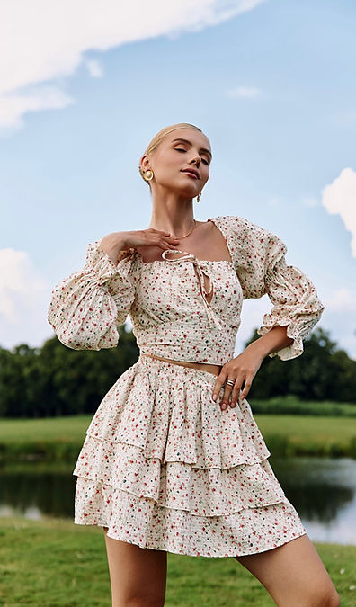 Flowers Cotton Dress