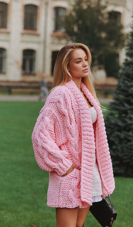 Puffy cardigan