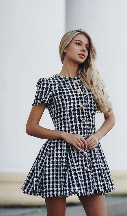 Luxy Tweed Dress