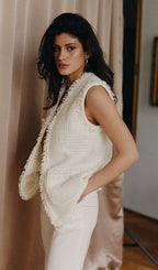 Boucle Ivory Vest