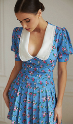 Viscose Collar Dress