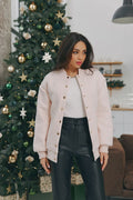 Tweed bomber jacket