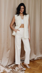 Boucle Ivory Vest