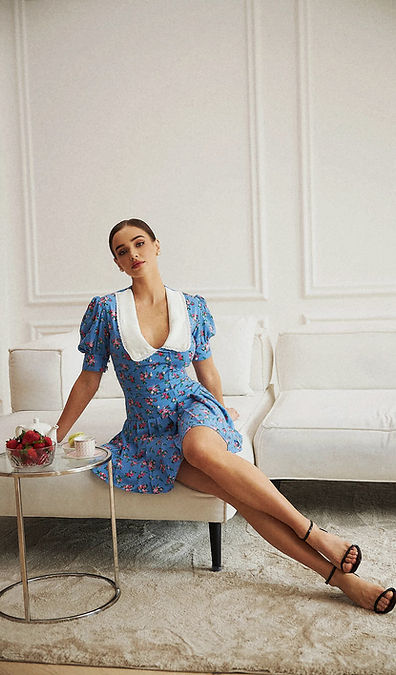 Viscose Collar Dress
