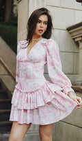 Floral Linen Lace Dress