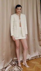 Boucle Ivory Cardigan
