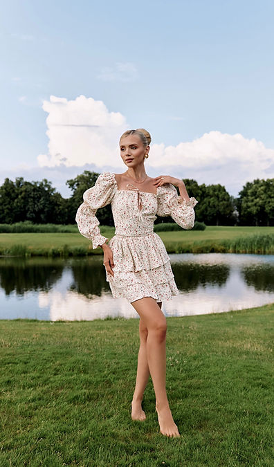 Flowers Cotton Dress