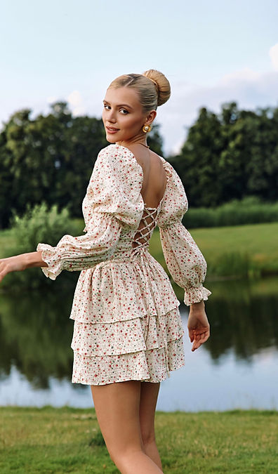 Flowers Cotton Dress