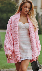 Puffy cardigan