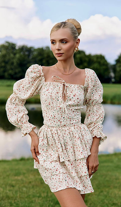 Flowers Cotton Dress